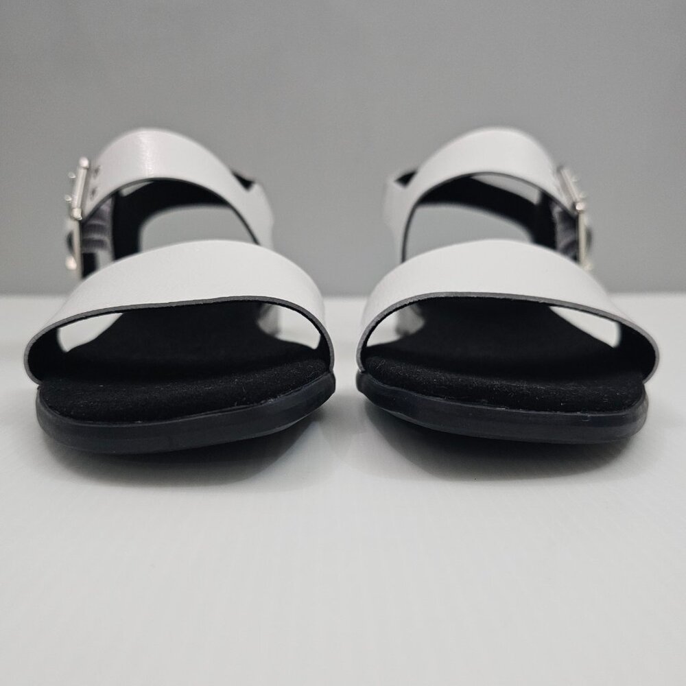 Munro Meena Sandal White Patent Leather Comfort Cushioned Walking Womens 9.5 - Picture 6 of 14
